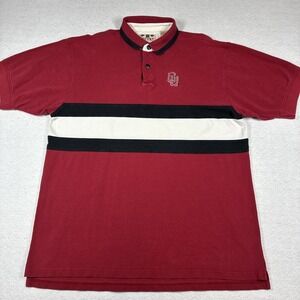 Vintage 90s‎ Oklahoma Sooners Polo XXL 2XL Boa Resort Colorblock Rugby Preppy